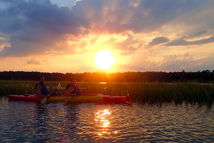 Sunset Kayaking in Murrells Inlet