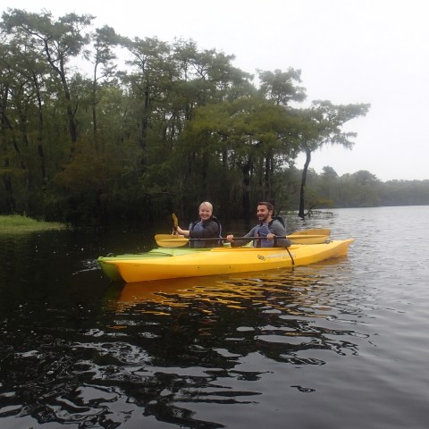 Man and Woman kayaking